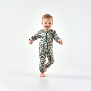 Baby Zip Up - Retro Duck Camo