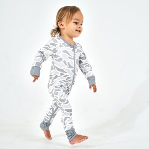 Baby Zip Up - White Camo