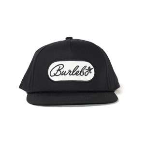 Cap - Oval Burlebo Script - Black