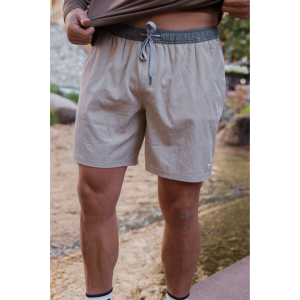 Athletic Short - Heather Khaki - Driftwood Camo Liner