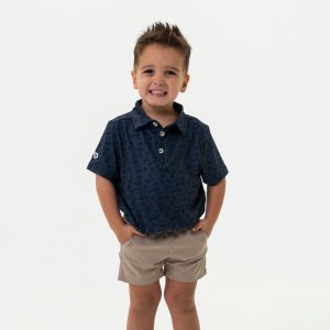 Youth - Performance Polo - Stars and Stripes Navy