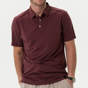 Performance Polo - Heather Maroon