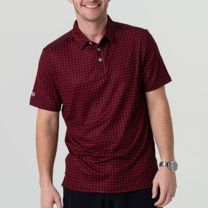 Performance Polo - Texas - Black & Red