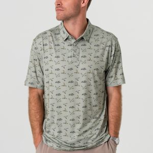 Performance Polo - Flying Ducks - Green