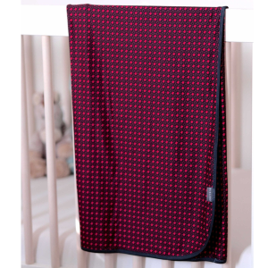 Baby Swaddle - Texas - Black & Red