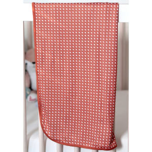 Baby Swaddle - Texas - Orange & White