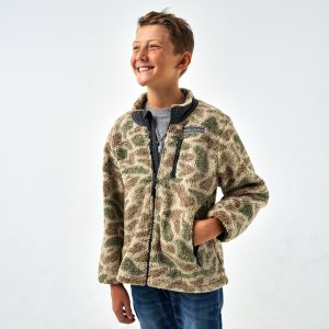 Youth Sherpa - Full Zip Jacket - Alpine Camo