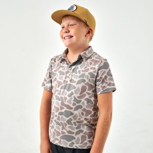 Youth - Performance Polo - Classic Deer Camo